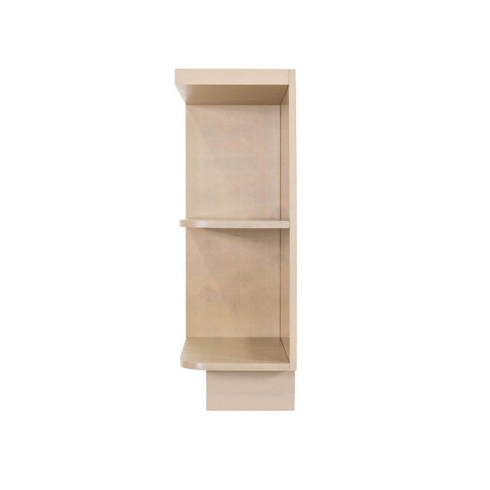 Lancaster Stone Wash Base Open End Shelf 12 inch No Door 1 Fixed Shelf (Left)