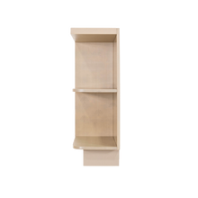 Load image into Gallery viewer, Lancaster Stone Wash Base Open End Shelf 12 inch No Door 1 Fixed Shelf (Left)