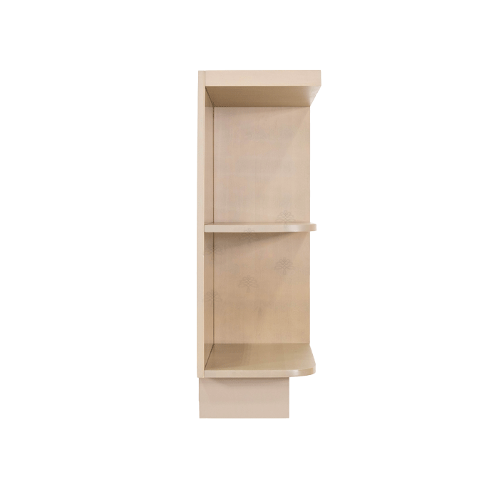 Lancaster Stone Wash Base Open End Shelf 12 inch No Door 1 Fixed Shelf (Right)