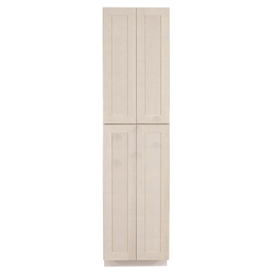 Lancaster Stone Wash Tall Pantry 2 Upper Doors and 2 Lower Doors