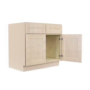 Lancaster Stone Wash Sink Base Cabinet 2 Dummy Drawer 2 Doors