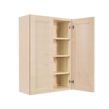 Load image into Gallery viewer, Lancaster Stone Wash Wall Cabinet 2 Doors 3 Adjustable Shelves
