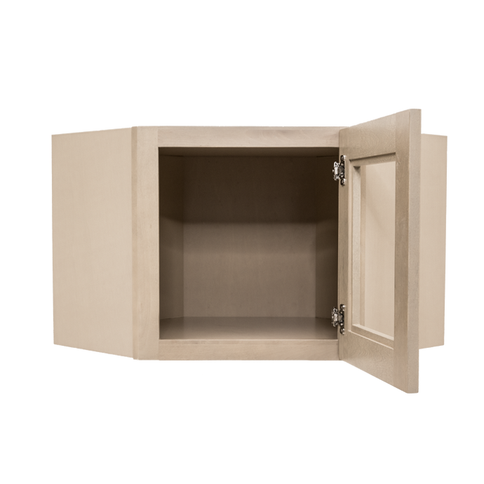 Lancaster Stone Wash Wall Diagonal Mullion Door Cabinet 1 Door No Shelf Glass Not Included