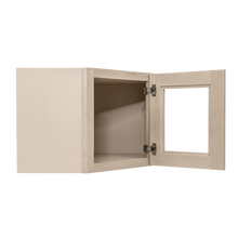 Load image into Gallery viewer, Lancaster Stone Wash Wall Diagonal Mullion Door Cabinet 1 Door No Shelf Glass Not Included