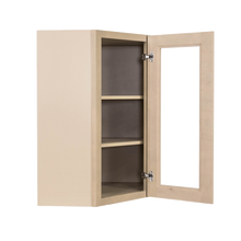 Load image into Gallery viewer, Lancaster Stone Wash Wall Diagonal Mullion Door Cabinet 1 Door 2 Adjustable Shelves Glass not Included