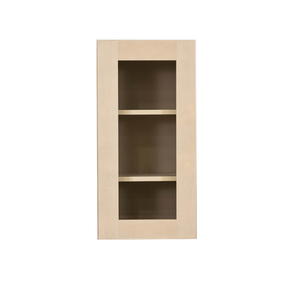 Lancaster Stone Wash Wall Mullion Door Cabinet 1 Door 2 Adjustable Shelves Glass not Included