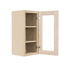 Load image into Gallery viewer, Lancaster Stone Wash Wall Mullion Door Cabinet 1 Door 2 Adjustable Shelves Glass not Included