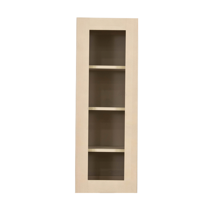 Lancaster Stone Wash Wall Mullion Door Cabinet 1 Door 3 Adjustable Shelves Glass not Included