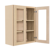 Load image into Gallery viewer, Lancaster Stone Wash Wall Mullion Door Cabinet 2 Doors 2 Adjustable Shelves Glass not Included