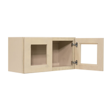 Load image into Gallery viewer, Lancaster Stone Wash Wall Mullion Door Cabinet 2 Doors No Shelf Glass Not Included