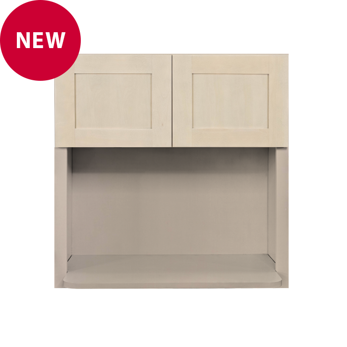 Lancaster Stone Wash Wall Microwave Cabinet