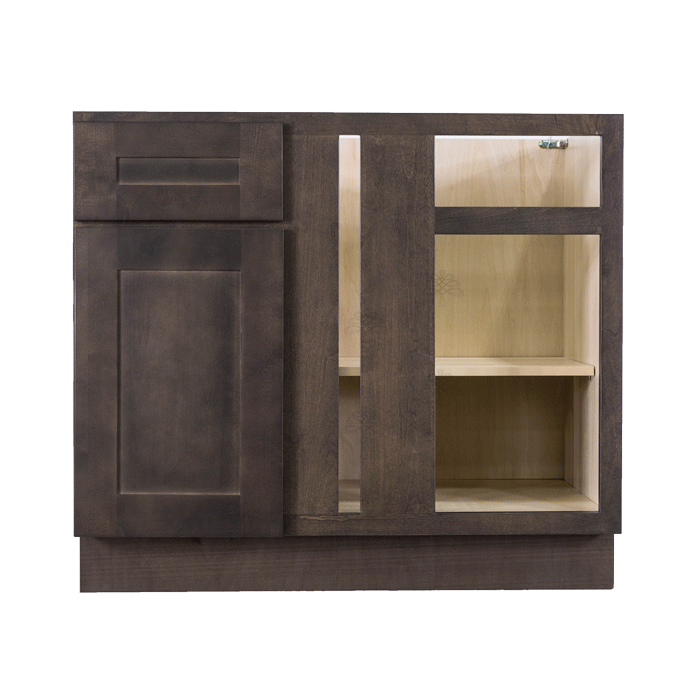 Lancaster Vintage Charcoal Base Blind Corner Cabinet 1 Drawer 1 Door