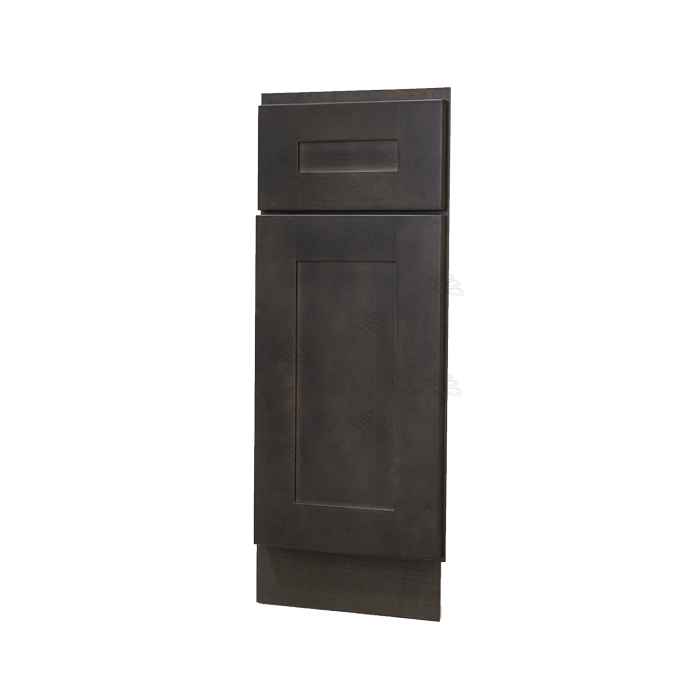 Lancaster Vintage Charcoal Base End Angle Cabinet 1 Fake Drawer 1 Door 1 Adjustable Shelf (Left)