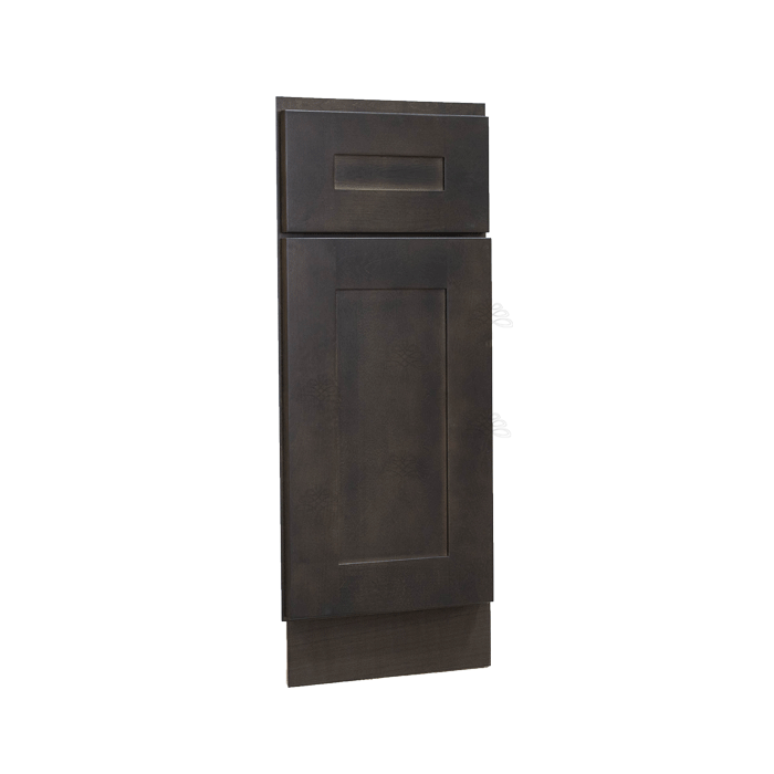Lancaster Vintage Charcoal Base End Angle Cabinet 1 Fake Drawer 1 Door Adjustable Shelf (Right)