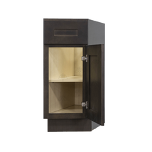 Load image into Gallery viewer, Lancaster Vintage Charcoal Base End Angle Cabinet 1 Fake Drawer 1 Door Adjustable Shelf (Right)