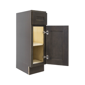 Lancaster Vintage Charcoal Base End Angle Cabinet 1 Fake Drawer 1 Door Adjustable Shelf (Right)