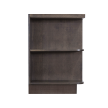 Load image into Gallery viewer, Lancaster Vintage Charcoal Base Open End Shelf 12 inch No Door 1 Fixed Shelf (Left)