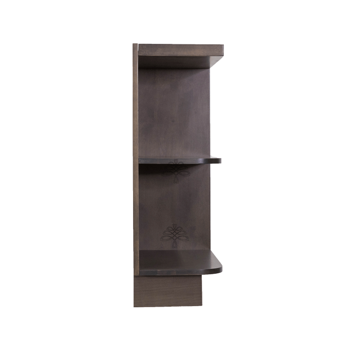 Lancaster Vintage Charcoal Base Open End Shelf 12 inch No Door 1 Fixed Shelf (Right)