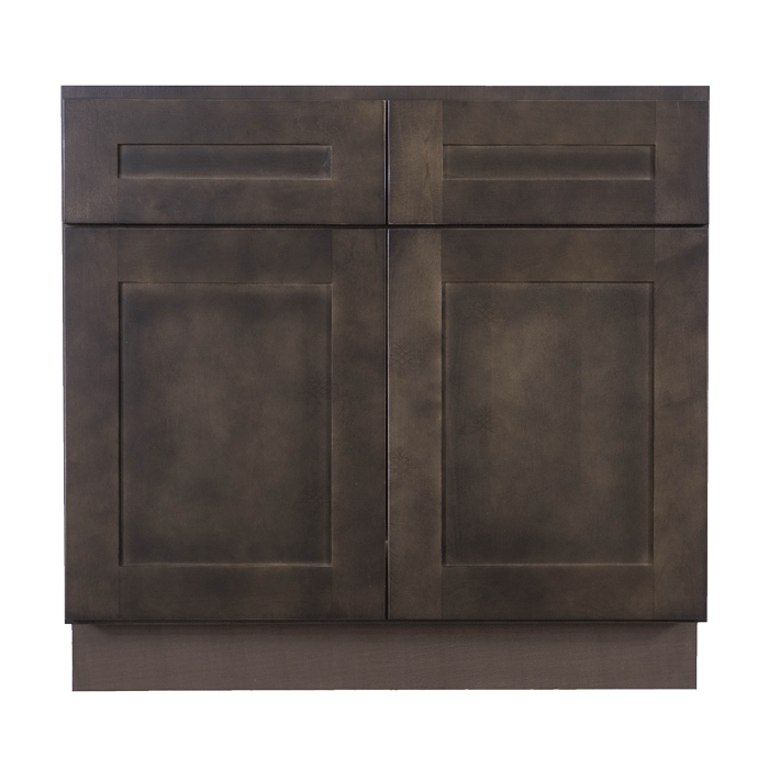 Lancaster Vintage Charcoal Sink Base Cabinet 2 Dummy Drawer 2 Doors