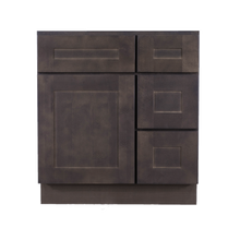 Load image into Gallery viewer, Lancaster Vintage Charcoal Vanity Sink Base Cabinet 1 Dummy Drawer 1 Door (Right)