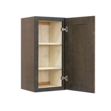 Load image into Gallery viewer, Lancaster Vintage Charcoal Wall Cabinet 1 Door 2 Adjustable Shelves 30-inch Height
