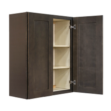 Load image into Gallery viewer, Lancaster Vintage Charcoal Wall Cabinet 2 Doors 2 Adjustable Shelves