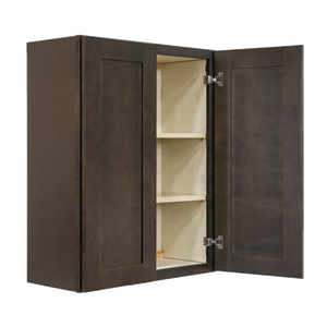Lancaster Vintage Charcoal Wall Cabinet 2 Doors 2 Adjustable Shelves