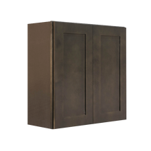 Load image into Gallery viewer, Lancaster Vintage Charcoal Wall Cabinet 2 Doors 2 Adjustable Shelves With 30-inch Height