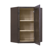 Load image into Gallery viewer, Lancaster Vintage Charcoal Wall Diagonal Corner 1 Door 2 Adjustable Shelves