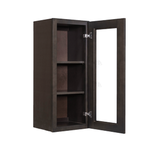 Lancaster Vintage Charcoal Mullion Door Cabinet 1 Door 2 Adjustable Shelves Glass not Included