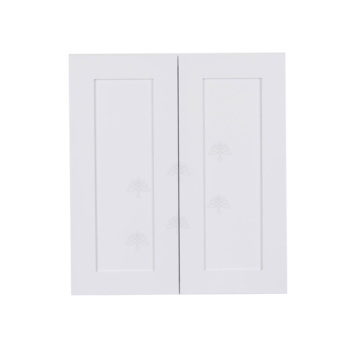 Lancaster Shaker White Wall Cabinet 2 Doors 2 Adjustable Shelves With 30-inch Height