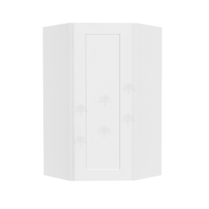 Lancaster Shaker White Wall Diagonal Corner 1 Door 3 Adjustable Shelves