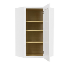 Load image into Gallery viewer, Lancaster Shaker White Wall Diagonal Corner 1 Door 3 Adjustable Shelves