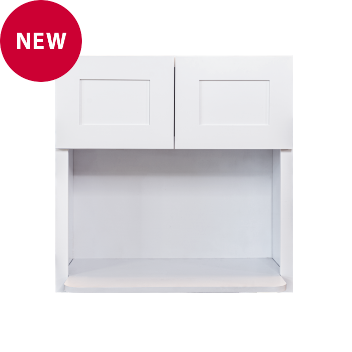 Lancaster White Wall Microwave Cabinet