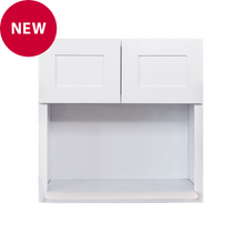 Load image into Gallery viewer, Lancaster White Wall Microwave Cabinet