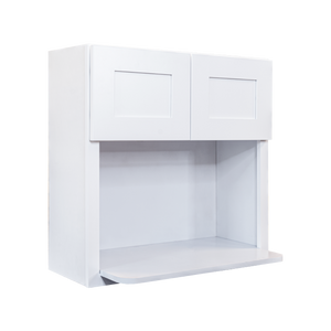 Lancaster White Wall Microwave Cabinet