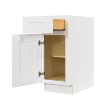 Load image into Gallery viewer, Lancaster Shaker White Base Cabinet 1 Drawer 1 Door 1 Adjustable Shelf