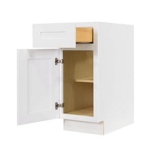 Lancaster Shaker White Base Cabinet 1 Drawer 1 Door 1 Adjustable Shelf