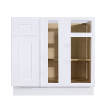 Load image into Gallery viewer, Lancaster Shaker White Base Blind Corner Cabinet 1 Drawer 1 Door