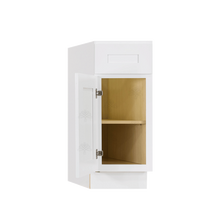 Load image into Gallery viewer, Lancaster Shaker White Base End Angle Cabinet 1 Fake Drawer 1 Door 1 Adjustable Shelf Leftside