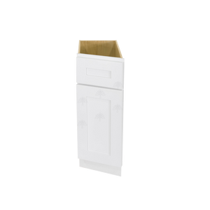 Lancaster Shaker White Base End Angle Cabinet 1 Fake Drawer 1 Door 1 Adjustable Shelf Leftside