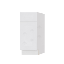 Load image into Gallery viewer, Lancaster Shaker White Base End Angle Cabinet 1 Fake Drawer 1 Door Adjustable Shelf Rightside