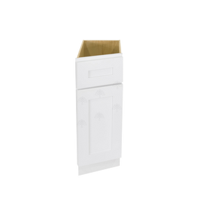 Lancaster Shaker White Base End Angle Cabinet 1 Fake Drawer 1 Door Adjustable Shelf Rightside