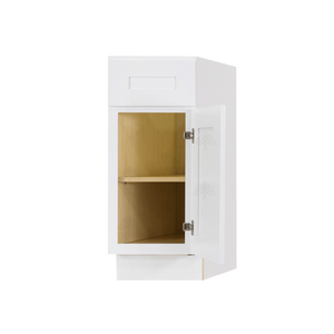 Lancaster Shaker White Base End Angle Cabinet 1 Fake Drawer 1 Door Adjustable Shelf Rightside