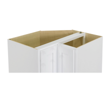 Load image into Gallery viewer, Lancaster Shaker White Lazy Susan Base Cabinet 2 Full Height Folding Doors