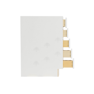 Lancaster Shaker White Base Spice Drawer(No Slides), 5 Spice Drawers
