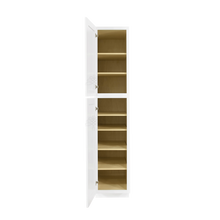 Load image into Gallery viewer, Lancaster Shaker White Tall Pantry 1 Upper Door and 1 Lower Door