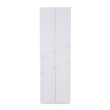 Load image into Gallery viewer, Lancaster Shaker White Tall Pantry 2 Upper Doors and 2 Lower Doors