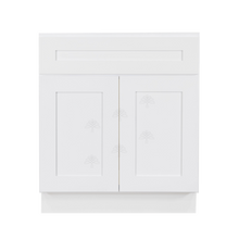 Load image into Gallery viewer, Lancaster Shaker White Sink Base Cabinet 1 Dummy Drawer 2 Doors