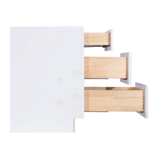 Load image into Gallery viewer, Lancaster Shaker White Vanity Drawer Base Cabinet 3 Drawers